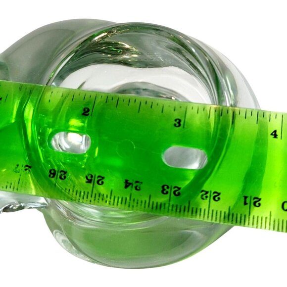 Vintage Indiana Glass Cat Votive Holder Clear Glass Sleeping Kitty Tealight Hold - Picture 11 of 11